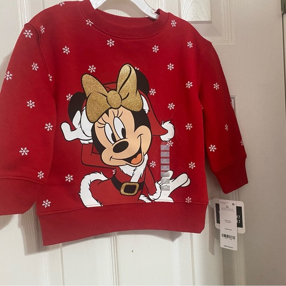 NWT Disney Minnie Mouse Holiday Sweatshirt - Picture 3 of 8
